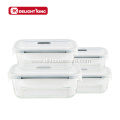 Laser Logo Glass Airtight Food Container With Vent